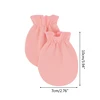 Baby Soft Cotton Gloves Foot Covers Set Anti Scratching Mittens Socks Face Protection Gloves Sox Kit for Newborn Infants 6