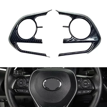 

3pcs Carbon Fiber Steering Wheel Sticker Decal For 2019 Toyota Corolla Hatchback