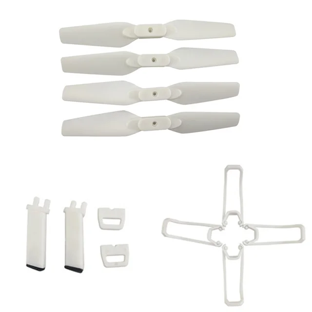 EACHINE E58 WiFi FPV Drone Accessories 8 Pcs Blades 4 Pcs Propeller Guard 2 Pcs Landing Gear Skids Sets EACHINE E58 WiFi FPV Drone Accessories 8 Pcs Blades 4 Pcs Propeller Guard 2 Pcs Landing Gear Skids Sets