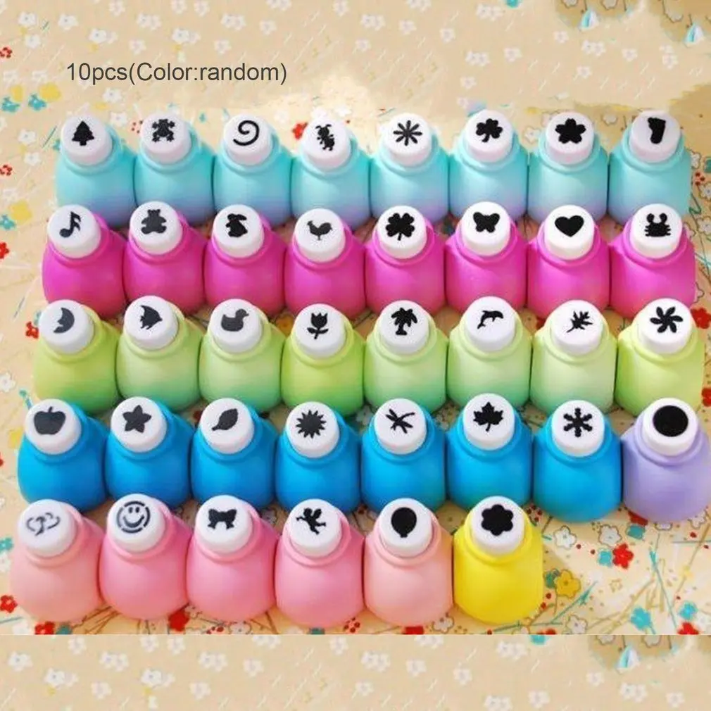 

10 PCS 38 Style Handmade Crafts Scrapbooking Tool Mini EVA Paper Punch For Photo Gallery DIY Gift Card Punches Embossing device
