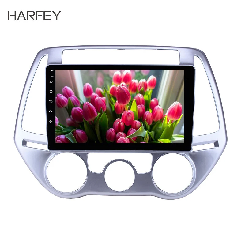 

Harfey 9 inch Android HD Touchscreen GPS Navigation Car Radio for Hyundai i20 Manual A/C support Backup Camera Carplay DVR OBD2