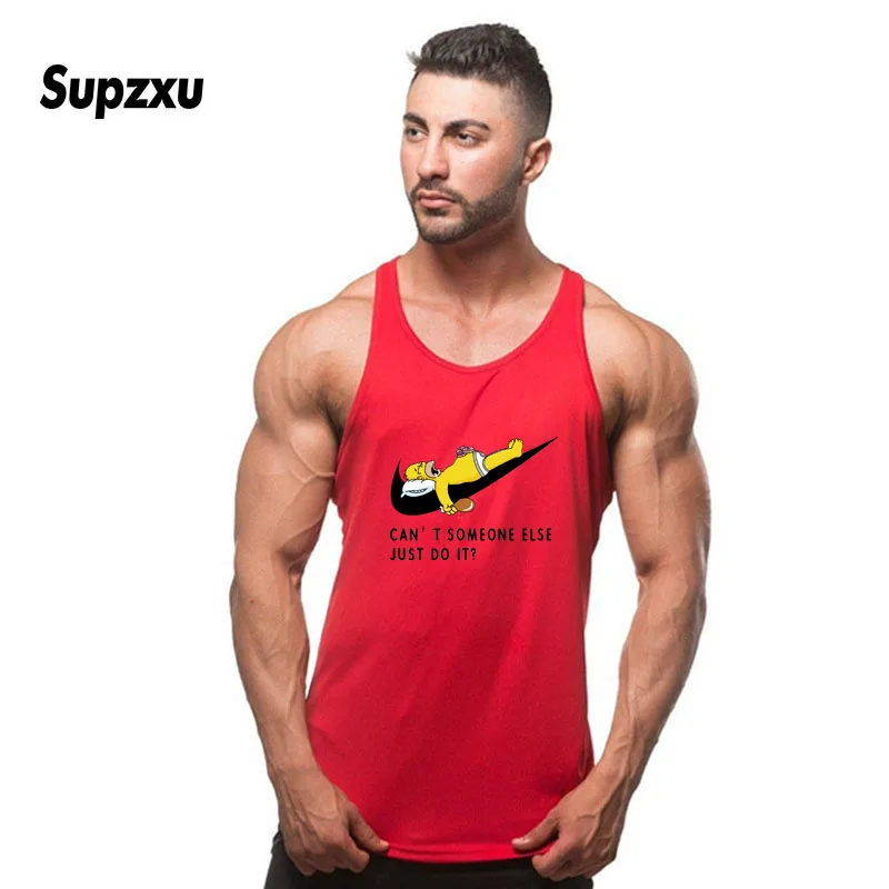 Tanktop Модные мужские забавные майки-безрукавки без рукавов дышащие мужские безрукавки летние спортивные мужские майки с рисунком