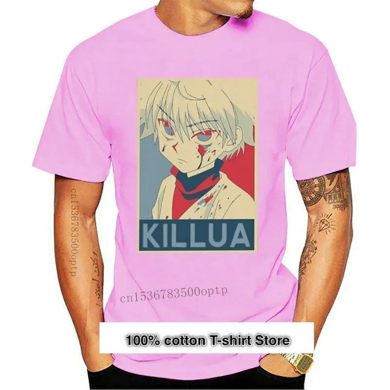 Camiseta de one yona para hombre Camisa algodón Hunter X Killua Zoldyck Anime манга japon Hxh nueva | Женская одежда