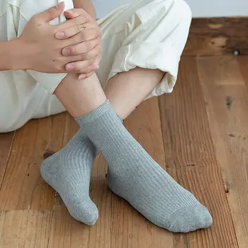

Socks Autumn Winter Men's Cotton Tube Casual Solid Color Breathable Sweat Absorbent Ankle Socks