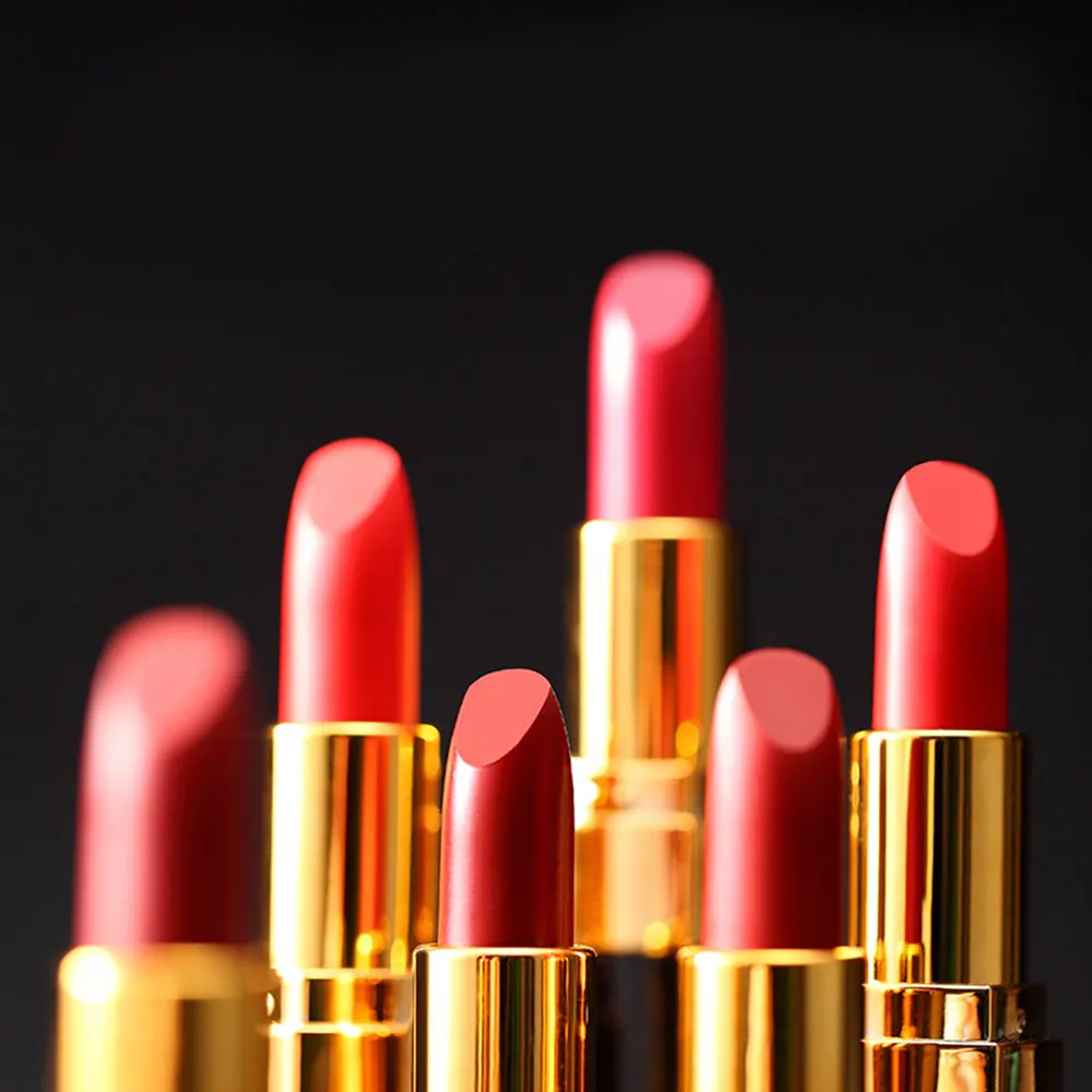 6 Color Black Gold Tube Hyaluronic Acid Lipstick Waterproof Makeup Moisturizing Nude Lip Balm Cosmetic |