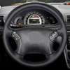 HKOADE DIY Hand-stitched Black High Soft Artificial Leather Car Steering Wheel Cover for Mercedes Benz W203 C-Class 2001-200 ► Photo 1/6