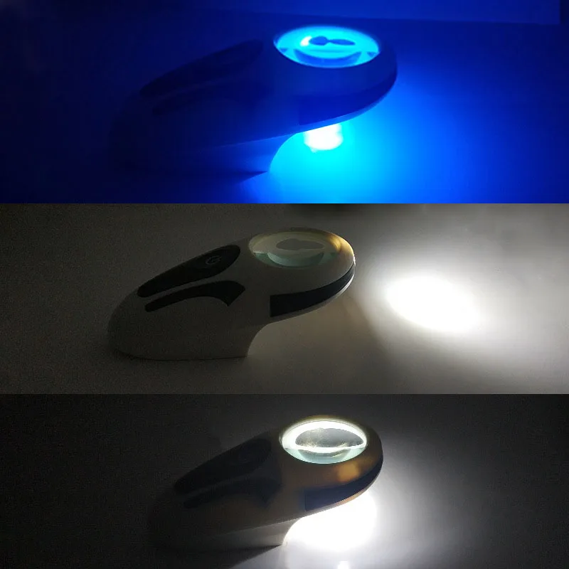 Factory Direct 2019 New Multi Function Desktop Handheld LED Illuminating Magnifier UV Light Touch Induction Flashlight