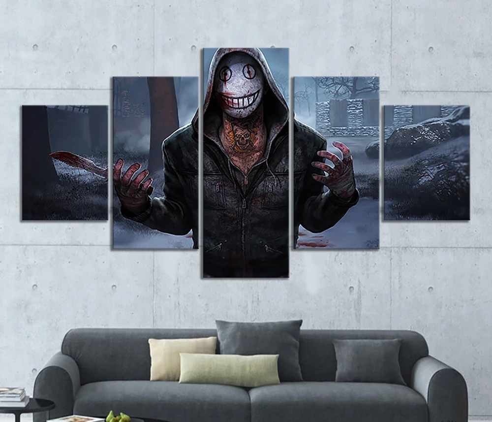 No Framed 5 Panel The Legion Dead By Daylight Games Hd Wall Art Canvas Poster Immagini Dipinti Home Decor Per Soggiorno