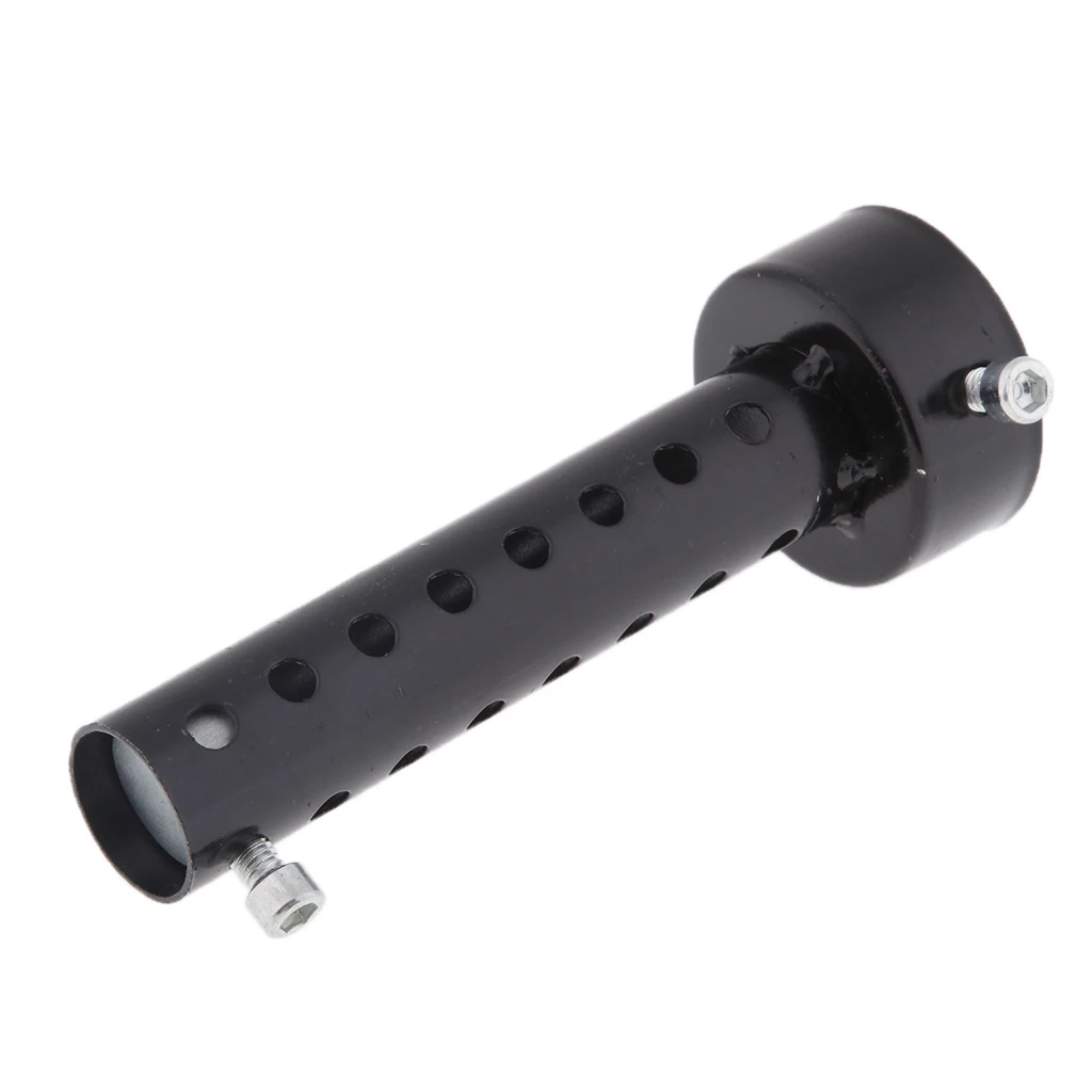 Metal Universal Motorcycle Exhaust Silencer Muffler Baffle to Fit Exhaust Pipes O.D. 48mm, Black