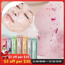 14PCS Jelly Mask Collagen Rose Hyaluronic Acid Soft Mask Powder Face Mask Anti Aging Wrinkle Peel Off Rubber Facial Mask