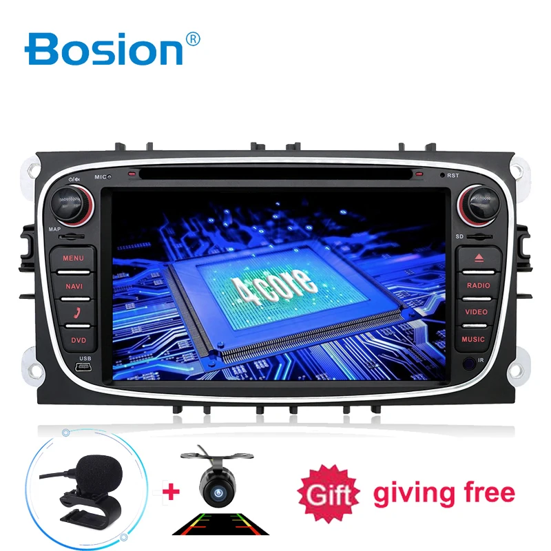 Bosion 2 din Android 10 автомобильный dvd плеер GPS Navi USB RDS SD WIFI BT SWC для Ford Mondeo Focus Galaxy