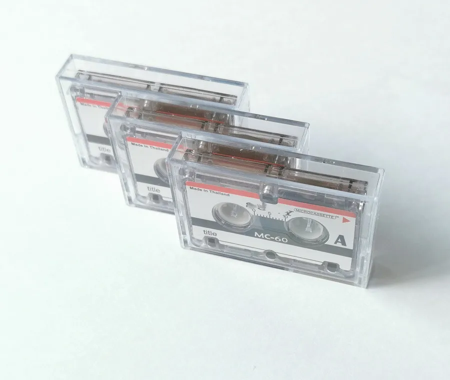 3PCS MicroTape Interview tape 60 minutes 3MC60B MC60 MC60 Microcassette Blank Cassette Tape