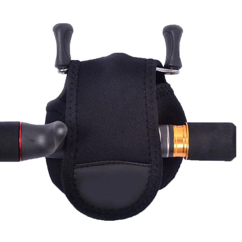 

Portable Nylon Spinning Fishing Reel Bag Protective Bag Case Cover Multi-Purpose Holder Pouch Fishing Bags Black