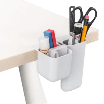 

1pc Desktop Boxes Accessories Pencil Container Case Kawaii Stationery Storage Office Desk Organizer Computer Monitor Pen Holder