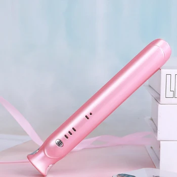 

Cordless Mini Hair Straightener USB Charging and Portable Hair Straightener and Flat Iron with Ceramic Tourmaline Ion Curler for