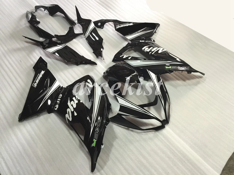 4 подарки ABS мотоцикл обтекатели комплект подходит для Kawasaki Ninja ZX-6R 636 2013 Кузов Набор черный белый
