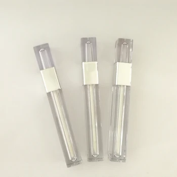 

Wholesale 5ML Clear Square Lip Gloss Tube Empty Lip Gloss Tubes Refillable Lipgloss Bottles Containers Cosmetic Packaging