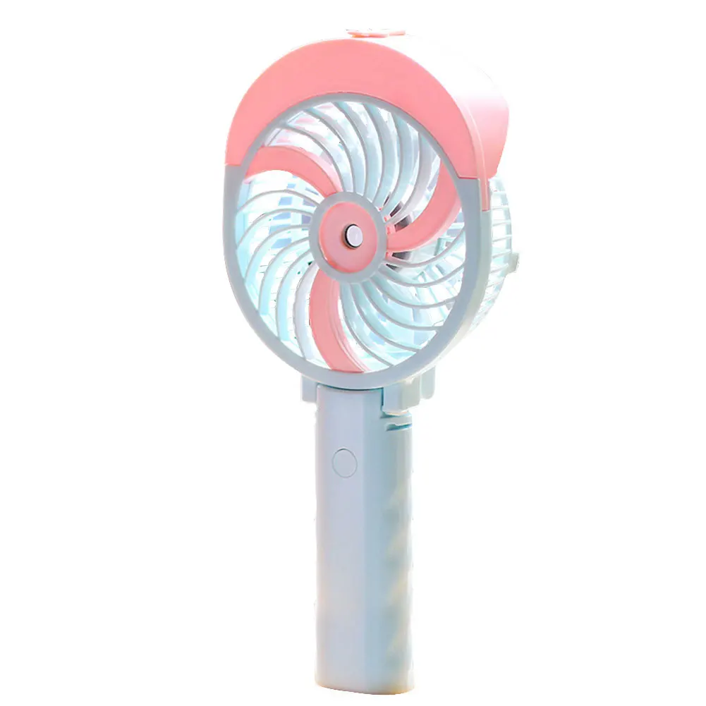 

USB Operated With Clip Handheld Desk Electric Rechargeable Misting Gift Cooling Change Folding Mini Fan Quiet Pocket Portable