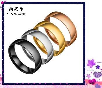 

2020 Europe And America Arc Shiny Side Couples Ring Spherical Stainless Steel Custom Ring Fashion High-End