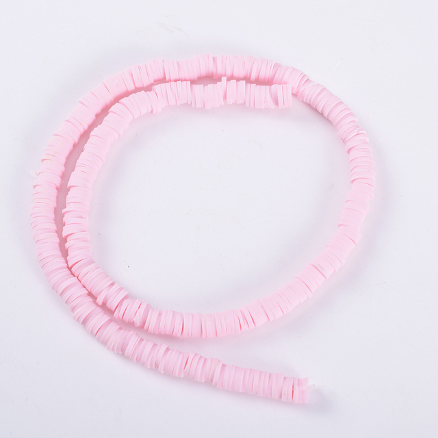 30 Colors 6mm Recyclable Polymer Clay Disc Spacer Beads Necklace Bracelet Handmade Loose Charms Beads For Jewelry Making