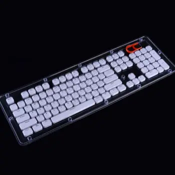 

104 Keys Layout Low Profile Keycaps Set for Mechanical Keyboard Backlit Crystal Edge Design Cherry MX