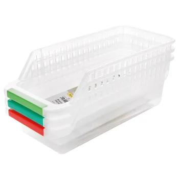 

Droship Refrigerator Storage Basket Egg Vegetable Fruit Food Beverage Hollowed Drawer Type Storage Box Plastic Storage Rack Box