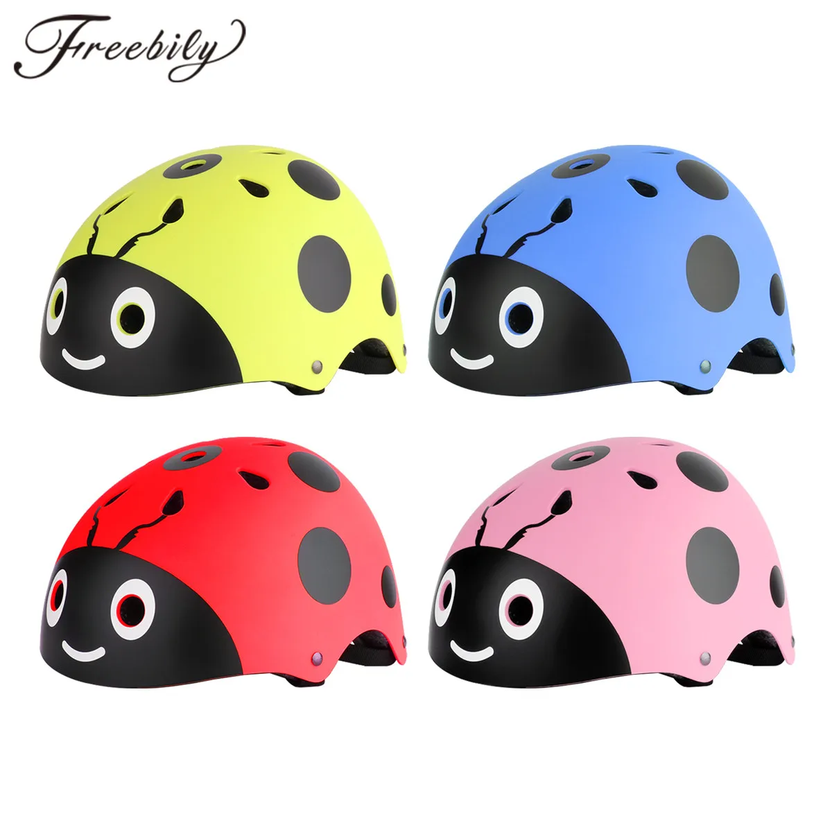 ADJUSTABLE KIDS TODDLER SAFETY HELMET FOR BALANCE BIKES AND SCOOTERS WHITE 