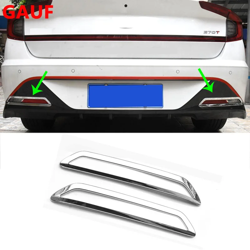 

Car Styling For Hyundai Sonata DN8 2021 2020 Rear Fog Light Cover Trim Tail Fog Lights Frame ABS Chrome Accessories 2022