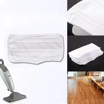 

6pcs Mop Pad Steam Mop Pads Mat Cleaning Replacement Cloth Cleaner Tool Microfiber Cover Flat Spray Household Supplies Standard