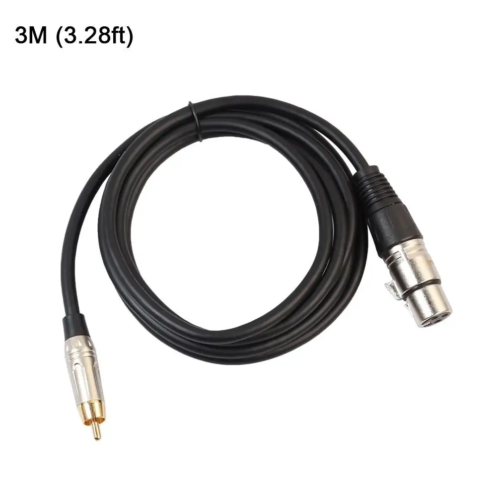 3Pin XLR Женский в один RCA штекер аудио-провод/сигнал/Патч-Кабель микрофонный микшер аудио кабель конвертер сбалансированный патч-провод