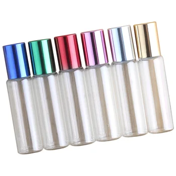 

12pcs Glass Roller Bottles Glass Container Cosmetic Supplies Essential Oil Sub Can for Trip Travel Home