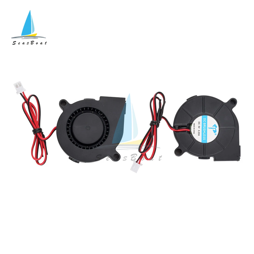 Dc fan 5015 Brushless turbo DC fan 5V 12V 24V Cooler blower Silent oil-containing micro centrifugal fan For 3D printer accessories
