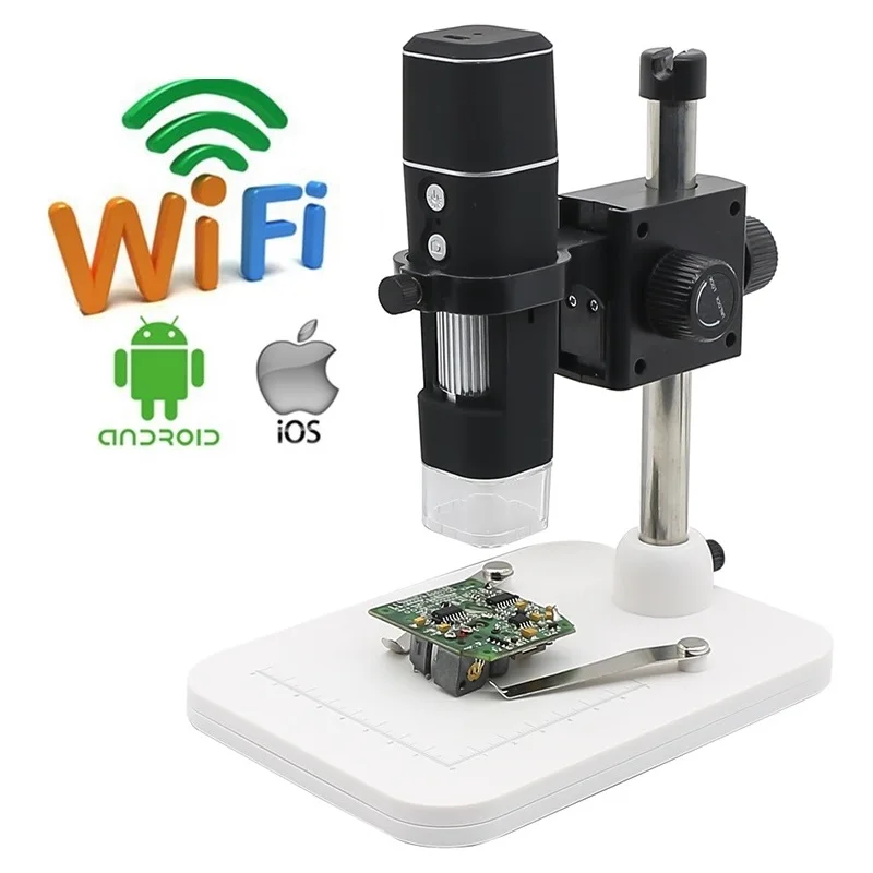 2MP WiFi Wireless Digital Microscope HD Electron Microscope 1000X Magnification WiFi Wireless Digital Microscope HD Electronic Microscope