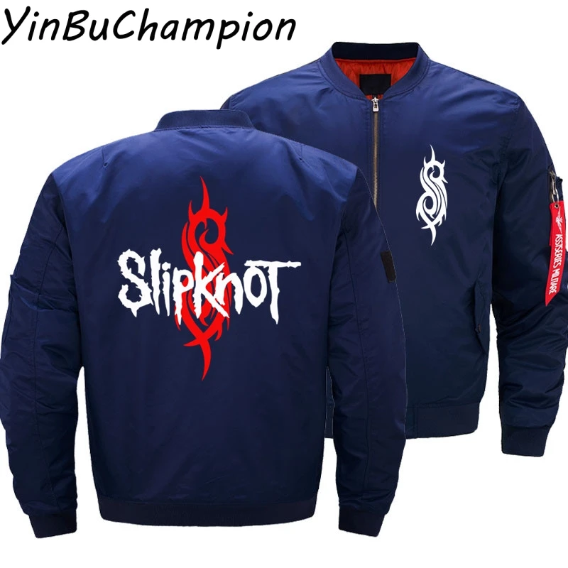 Камень Размер США логотип Slipknot для мужчин рок группа Ma1 воздушный Пилот Мотоцикл