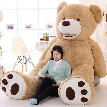 

1pc Huge Size 260cm American Giant Bear Skin ,Teddy Bear Coat ,Good Quality Factary Price Soft Toys For Girls Popular Gift