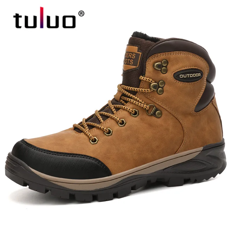 

High Top Men Hiking Shoes Winter Outdoor Waterproof Sports Sneakers Anti-Slip Trekking Shoes Military Tactical Hiking Boots Men