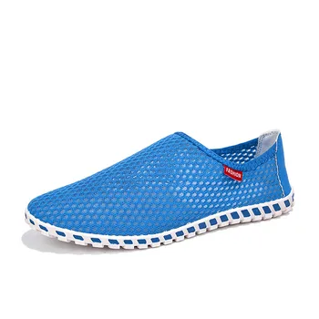 

Men Fashion Sneakers Casual Mesh Breathable Non-slip Outdoor Shoes Summer Flying woven Shoes Lightweight Low-top Shoes Footwear