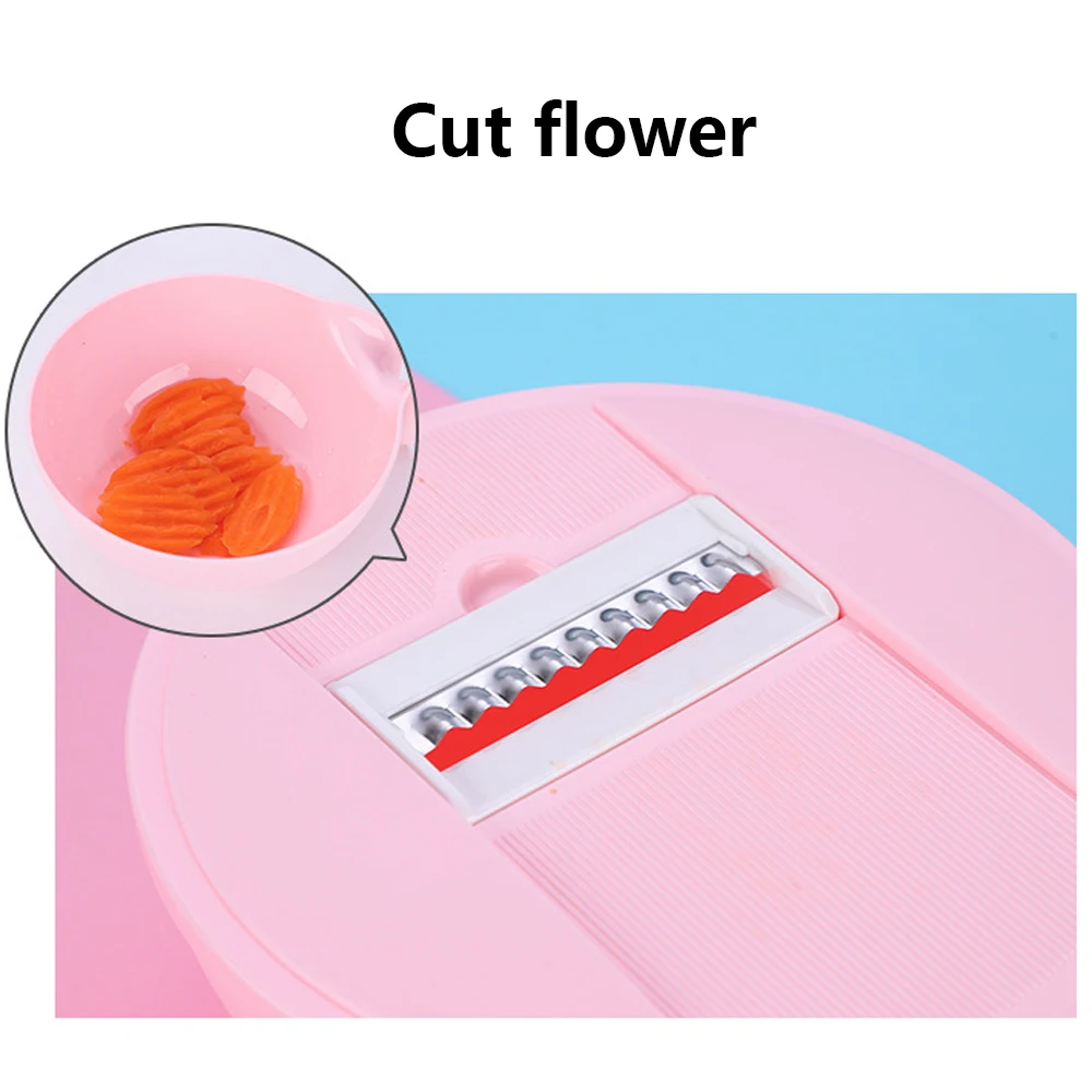 Multifunctional Five-In-One Slicer With Drain Basket Potato Shredder Kitchen Vegetable Chopper Slicer Washing Cutting Supplies