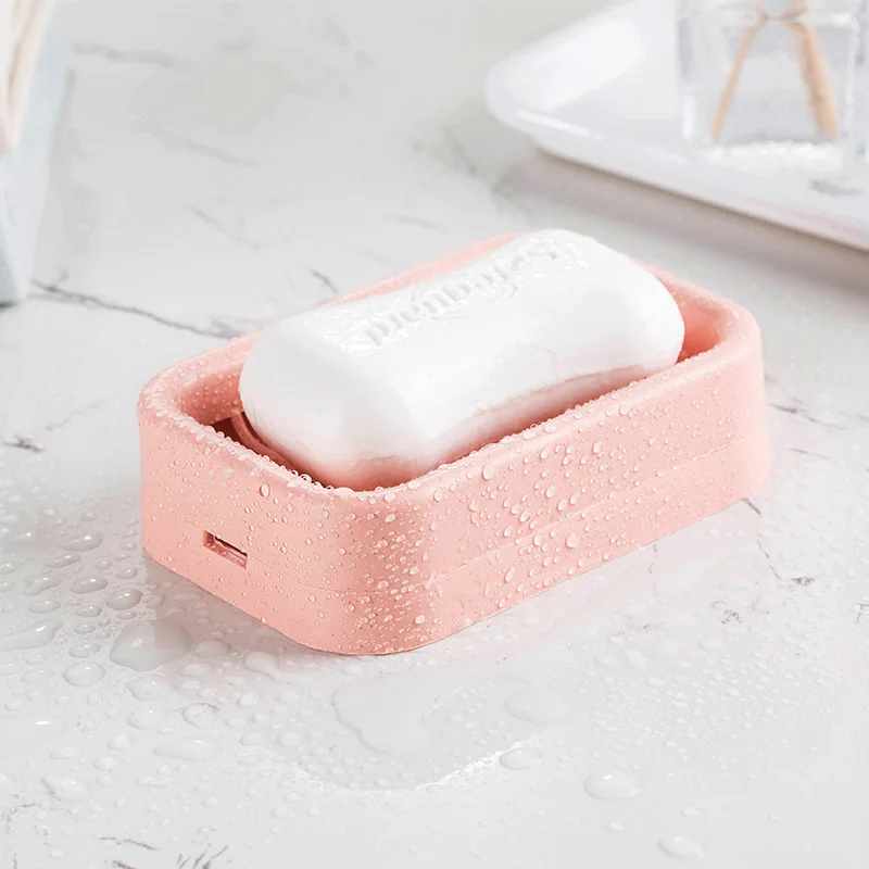 

(Double Layer Soap Box) Water Draining Soap Dish Northern European-Style Creative with Large Size zao jia Plastic Simple Europea