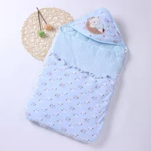 Детское осенне-зимнее одеяло, теплый спальный мешок для новорожденных, спальный мешок двойного назначения, мягкое муслиновое детское одеяло из хлопка