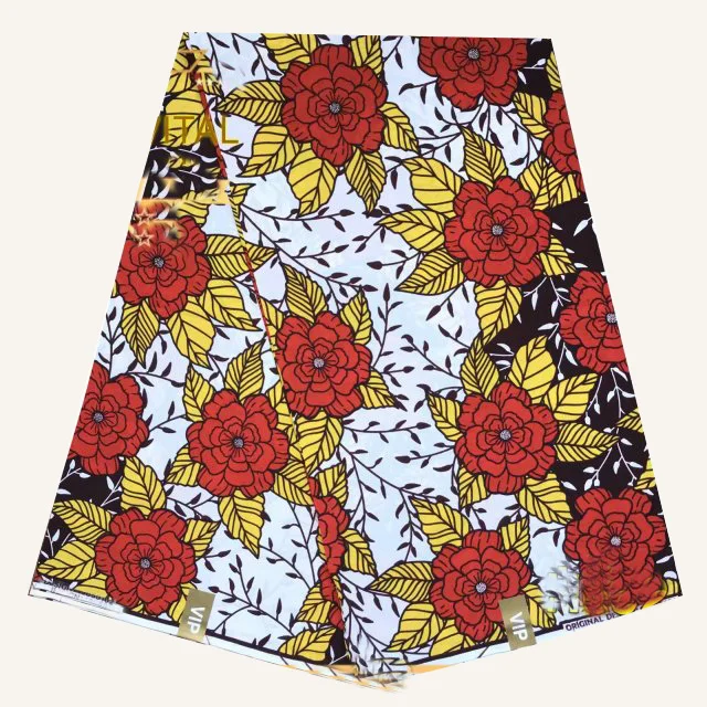 Африканский материал 6 ярдов африканская одежда восковая ткань Африканская набивная хлопок настоящая мягкая восковая ткань 012