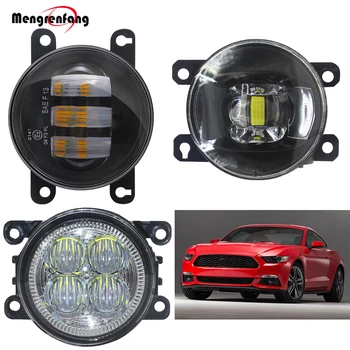 

Car LED Lens Fog Light For Ford Mustang 2015 2016 2017 Front Bumper Fog Lamp Daytime Running Light 12V