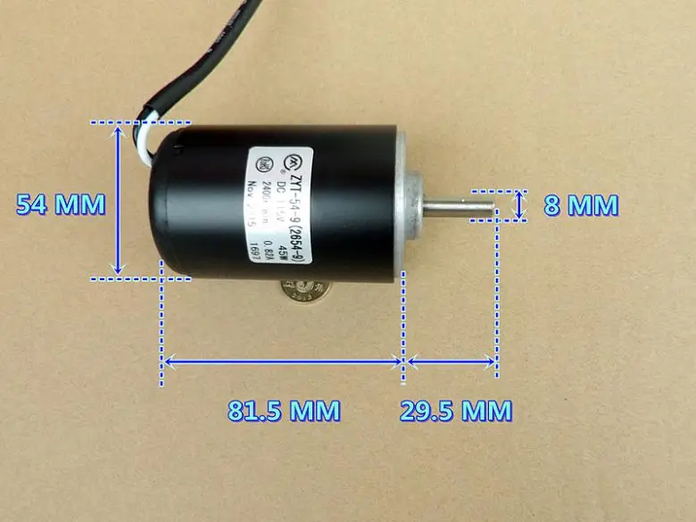 Двойной шар DC120V 2500 об/мин двигатель DIY ветряная турбина мощность 45 Вт