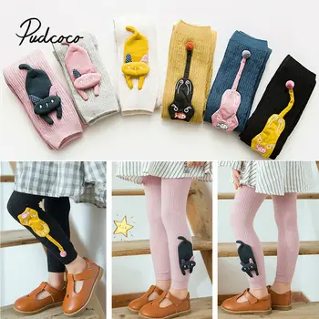 

1 Pair Unisex Lovely Cute Cartoon Cat Kids baby Stocking Knee Girl Boy Baby Toddler Leggings infant Soft Cotton Stocking 1-8 Y