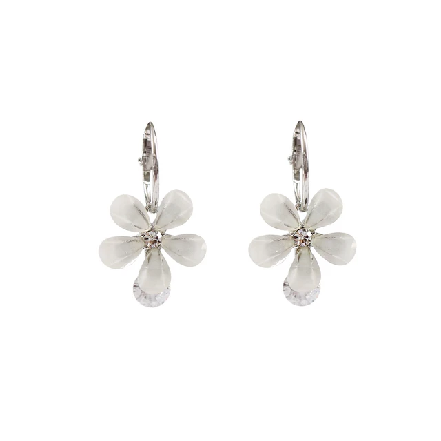 affordable wholesale flower zircon earrings