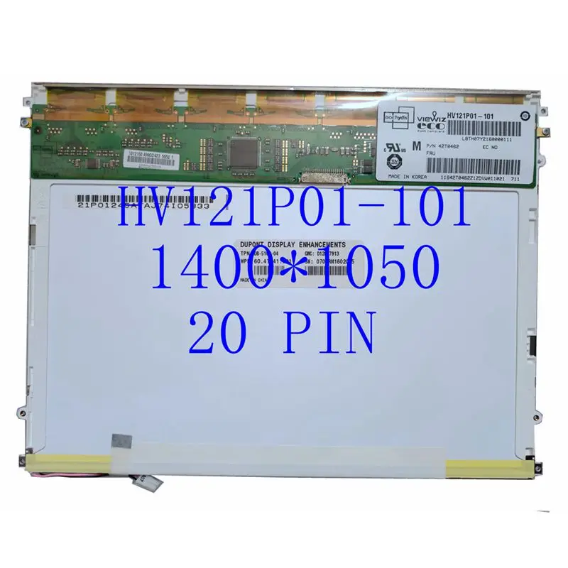 12 1 &quotНоутбук ЖК-дисплей экран HV121P01-101 HV121P01-100 1400*1050 | Компьютеры и офис