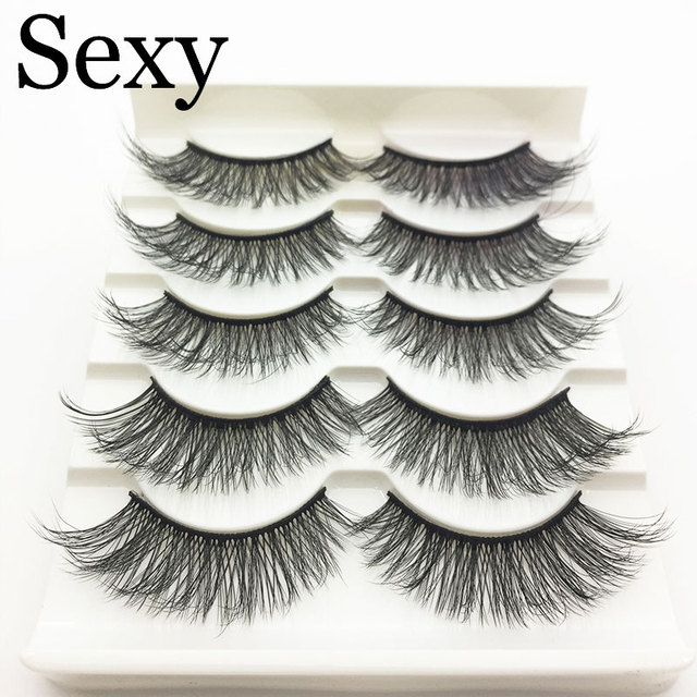 Pairs 3d mink hair false eyelashes natural Long Eye Lashes Wispy Makeup Extension Tools sexy mink eyelashes eye lashes cilios