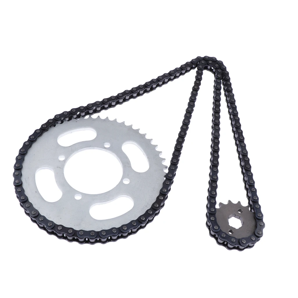 48/15T 48/15 Tooth Rear Sprocket + Chain for   T8150 Motorcycle Dirt Bikes