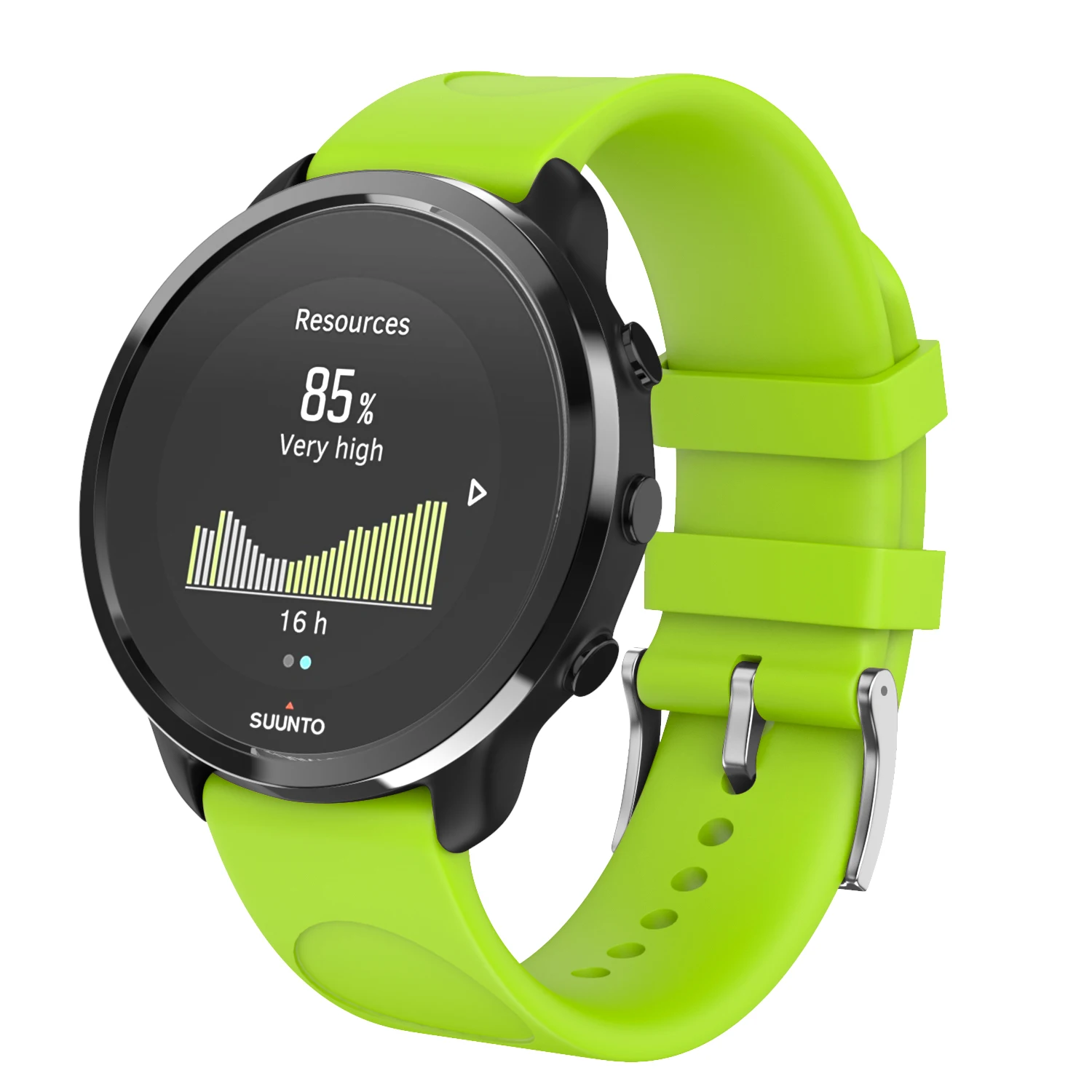 Для SUUNTO 3 фитнес 20 мм силиконовый ремешок для женщин Garmin Forerunner браслет для samsung Galaxy Watch силиконовый ремешок для мужчин - Цвет: Fluorescent yellow