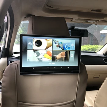 

Car Rear Seat Entertainment 12.5 Inch LCD Android 8.1 Headrest DVD Monitors input Radio AV Monitor Car Audio Player For Jaguar
